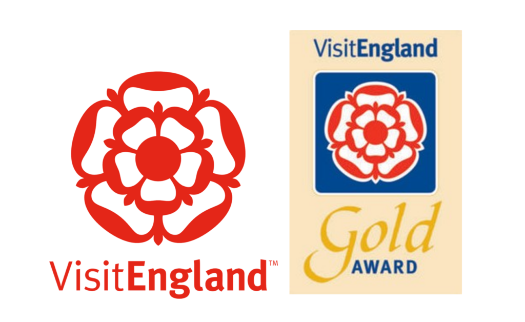 VisitEngland Gold 5 Star Award For Lakeside Park With Impressive 96% Approval Score for 2025 1 Visit England Gold Award And Logo 1